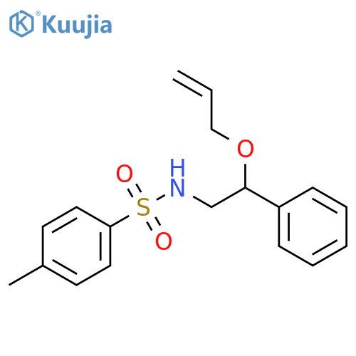 BENZENESULFONAMIDE, 4-METHYL-N-[2-PHENYL-2-(2-PROPENYLOXY)ETHYL]- structure