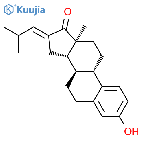 ESTRA-1,3,5(10)-TRIEN-17-ONE, 3-HYDROXY-16-(2-METHYLPROPYLIDENE)- structure