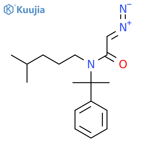 Acetamide, 2-diazo-N-(4-methylpentyl)-N-(1-methyl-1-phenylethyl)- structure