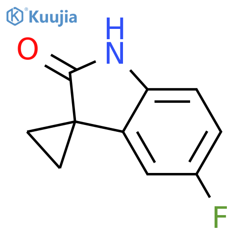 5'-fluoro-1',2'-dihydrospiro[cyclopropane-1,3'-indole]-2'-one structure