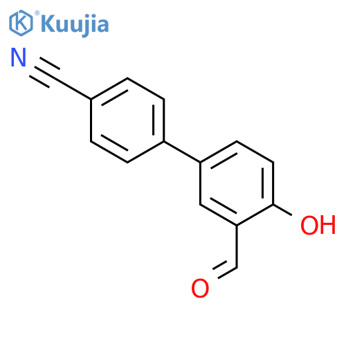 3'-Formyl-4'-hydroxy[1,1'-biphenyl]-4-carbonitrile structure