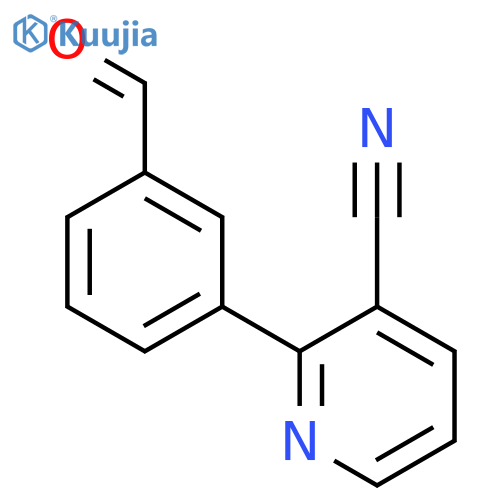 6-(3-formylphenyl)pyridine-3-carbonitrile structure