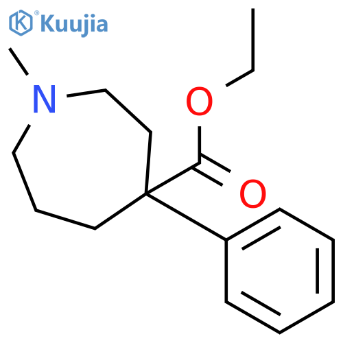 Ethyl 1-methyl-4-phenylazepane-4-carboxylate structure