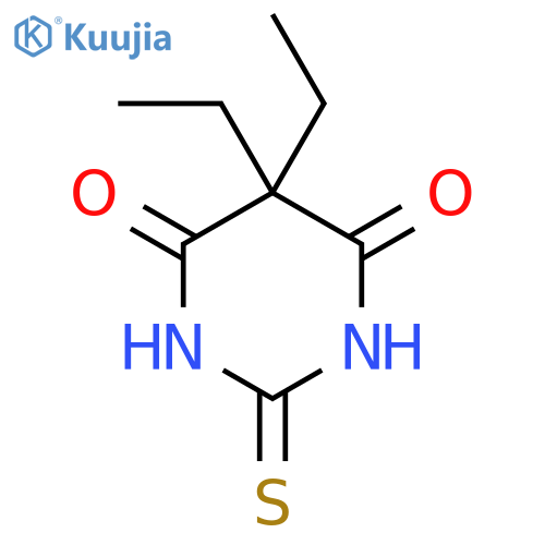 5,5-diethyl-2-sulfanylidene-1,3-diazinane-4,6-dione structure
