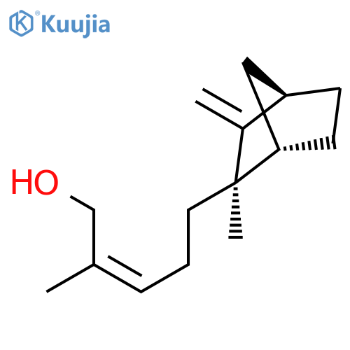 2-Penten-1-ol,2-methyl-5-[(1S,2R,4R)-2-methyl-3-methylenebicyclo[2.2.1]hept-2-yl]-, (2Z)- structure