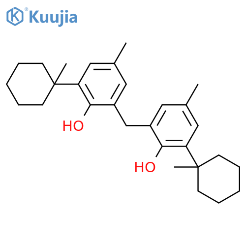 2,2'-Methylenebis[6-(1-methylcyclohexyl)-p-cresol] structure