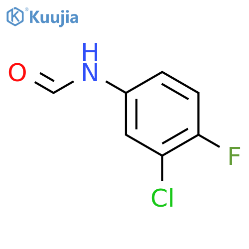 Formamide,N-(3-chloro-4-fluorophenyl)- structure