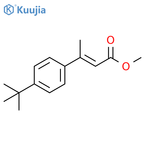 2-Butenoic acid, 3-[4-(1,1-dimethylethyl)phenyl]-, methyl ester, (2E)- structure