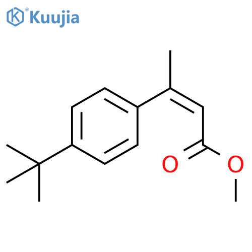 methyl (2Z)-3-(4-tert-butylphenyl)but-2-enoate structure