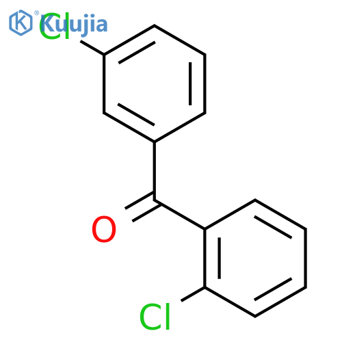 (2-Chlorophenyl)(3-chlorophenyl)methanone structure