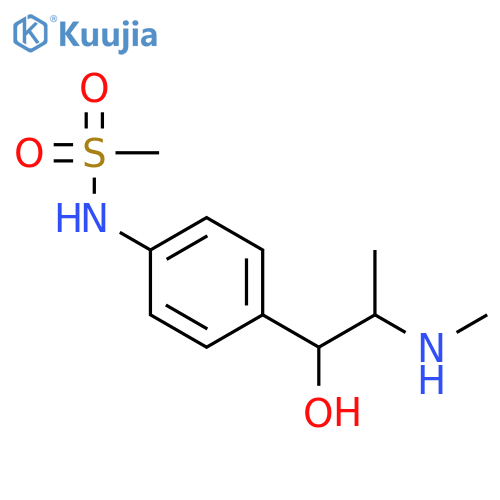 N-{4-[1-hydroxy-2-(methylamino)propyl]phenyl}methanesulfonamide structure