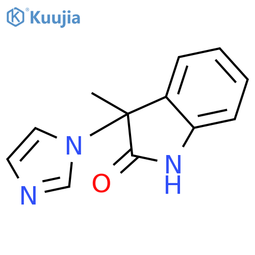 1,3-dihydro-3-(1H-imidazol-1-yl)-3-methyl-2H-Indol-2-one structure