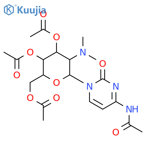 Acetamide,N-[1,2-dihydro-2-oxo-1-[3,4,6-tri-O-acetyl-2-deoxy-2-(dimethylamino)-b-D-glucopyranosyl]-4-pyrimidinyl]- structure