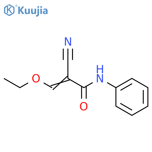 2-Propenamide, 2-cyano-3-ethoxy-N-phenyl- structure