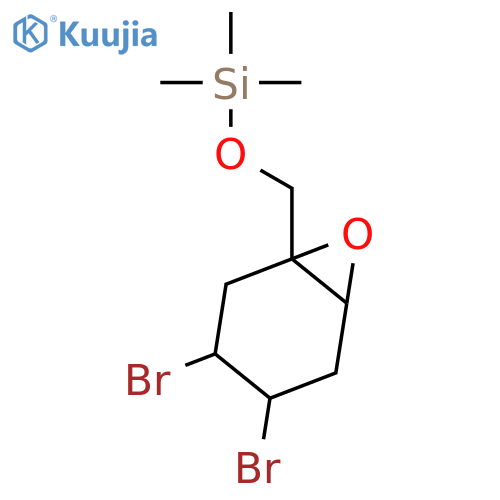 Silane, [(3,4-dibromo-7-oxabicyclo[4.1.0]hept-1-yl)methoxy]trimethyl- structure