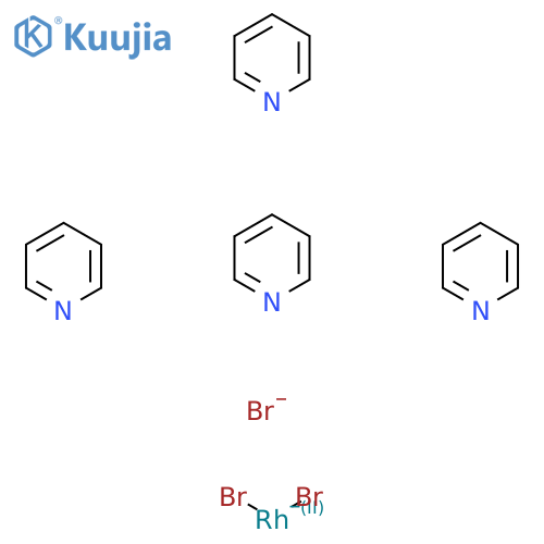 Rhodium(1+), dibromotetrakis(pyridine)-, bromide structure