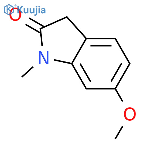 6-methoxy-1-methyl-2,3-dihydro-1H-indol-2-one structure