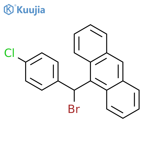 Anthracene, 9-[bromo(4-chlorophenyl)methyl]- structure