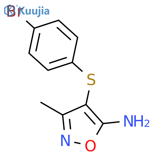 5-Isoxazolamine,4-[(4-bromophenyl)thio]-3-methyl- structure