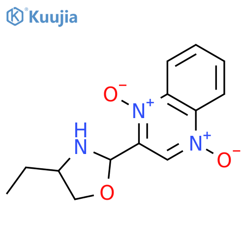 Quinoxaline, 2-(4-ethyl-2-oxazolidinyl)-, 1,4-dioxide structure
