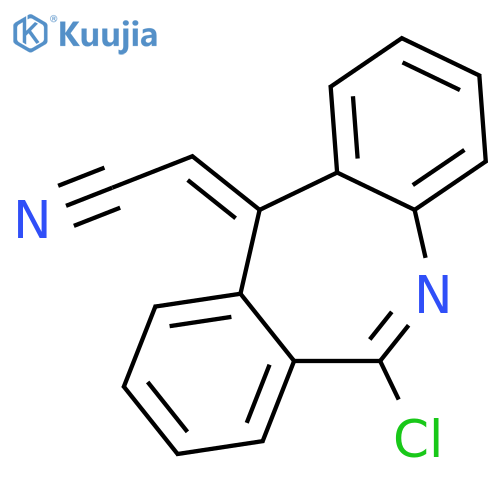 ACETONITRILE, (6-CHLORO-11H-DIBENZ[B,E]AZEPIN-11-YLIDENE)-, (Z)- structure