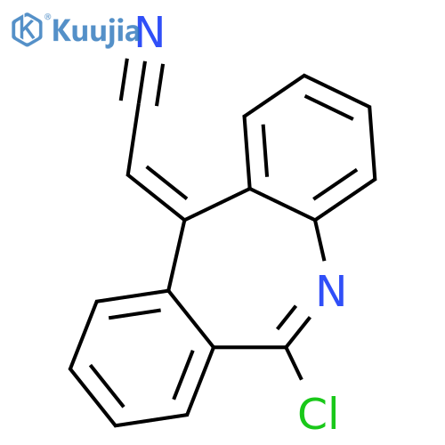 ACETONITRILE, (6-CHLORO-11H-DIBENZ[B,E]AZEPIN-11-YLIDENE)-, (E)- structure