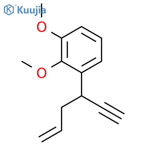 BENZENE, 1-(1-ETHYNYL-3-BUTENYL)-2,3-DIMETHOXY- structure