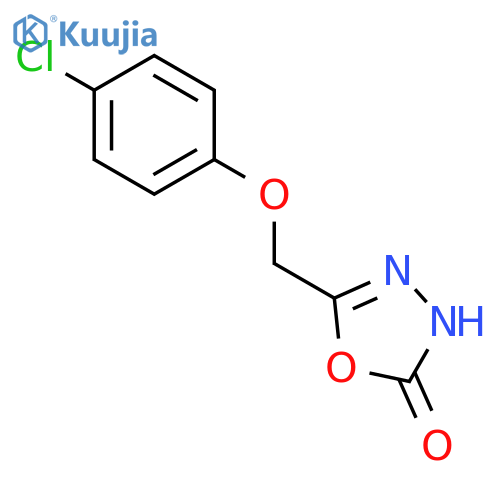 1,3,4-Oxadiazol-2(3H)-one, 5-[(4-chlorophenoxy)methyl]- structure