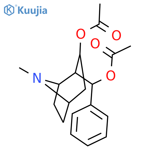 (R)-[(1R,2S,3S,5S)-3-(acetyloxy)-8-methyl-8-azabicyclo[3.2.1]oct-2-yl](phenyl)methyl acetate structure