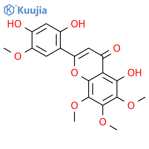 2',4',5-trihydroxy-5',6,7,8-tetramethoxyflavone structure
