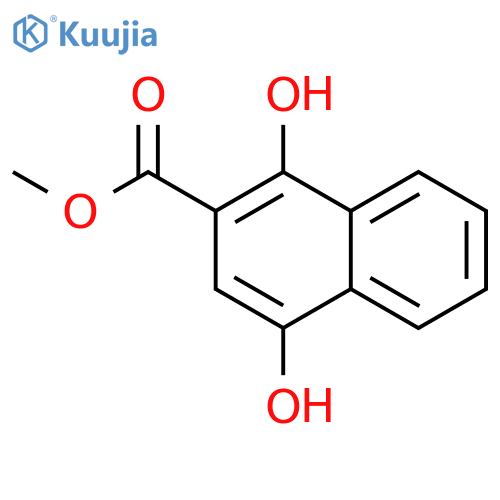 Methyl 1,4-dihydroxy-2-naphthoate structure