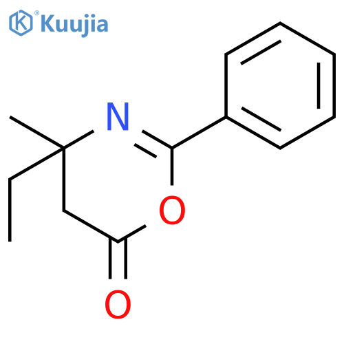 6H-1,3-OXAZIN-6-ONE, 4-ETHYL-4,5-DIHYDRO-4-METHYL-2-PHENYL- structure