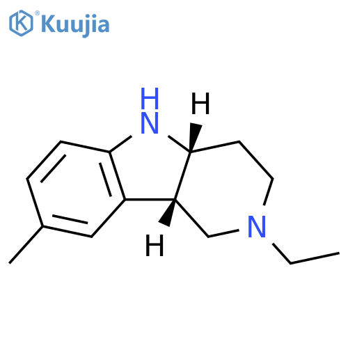 1H-Pyrido[4,3-b]indole,2-ethyl-2,3,4,4a,5,9b-hexahydro-8-methyl-, (4aR,9bS)-rel- structure