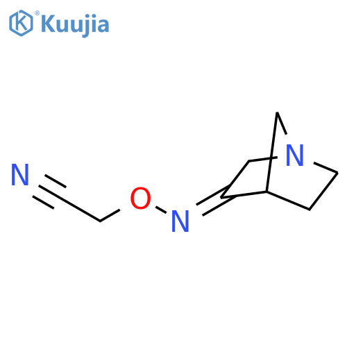 Acetonitrile, [(1-azabicyclo[2.2.1]hept-3-ylideneamino)oxy]- (9CI) structure