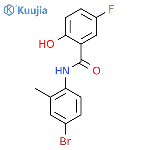 BENZAMIDE, N-(4-BROMO-2-METHYLPHENYL)-5-FLUORO-2-HYDROXY- structure