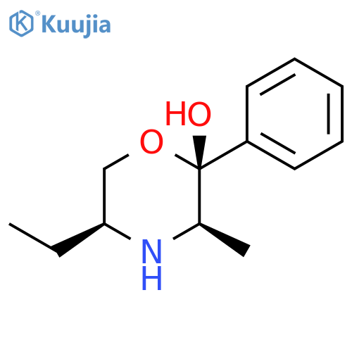 2-Morpholinol,5-ethyl-3-methyl-2-phenyl-, (2R,3R,5S)-rel- structure