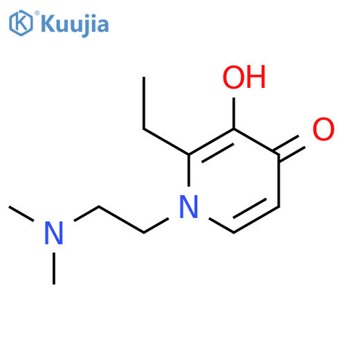 4(1H)-Pyridinone,1-[2-(dimethylamino)ethyl]-2-ethyl-3-hydroxy- structure