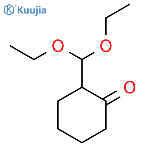 2-(diethoxymethyl)cyclohexan-1-one structure