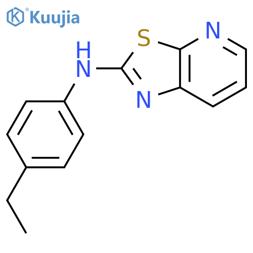 Thiazolo[5,4-b]pyridin-2-amine, N-(4-ethylphenyl)- structure