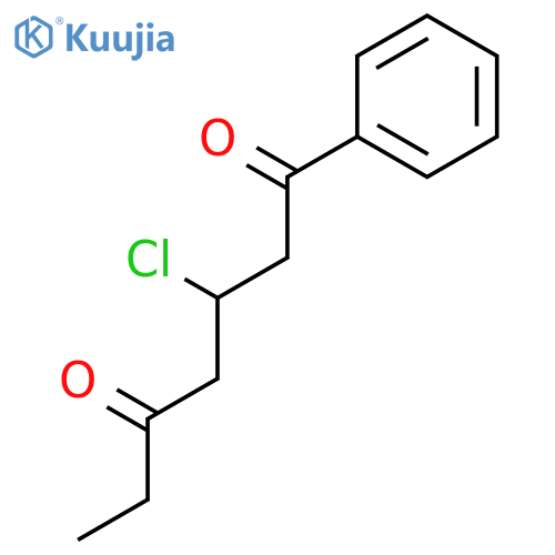 1,5-HEPTANEDIONE, 3-CHLORO-1-PHENYL- structure