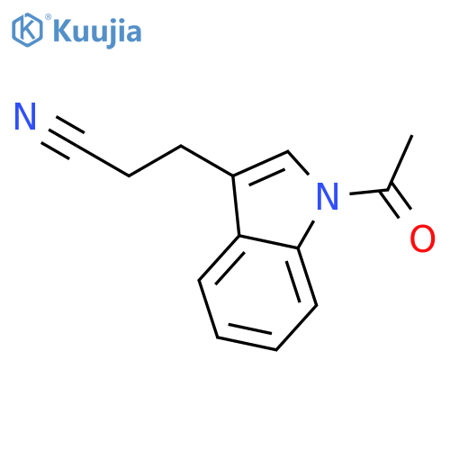 1-acetyl-1H-Indole-3-propanenitrile structure