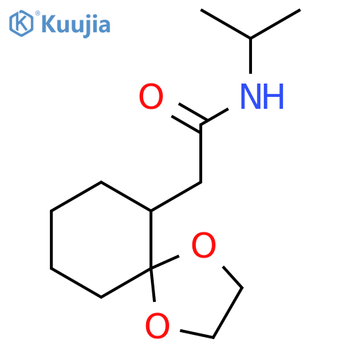 1,4-DIOXASPIRO[4.5]DECANE-6-ACETAMIDE, N-(1-METHYLETHYL)- structure