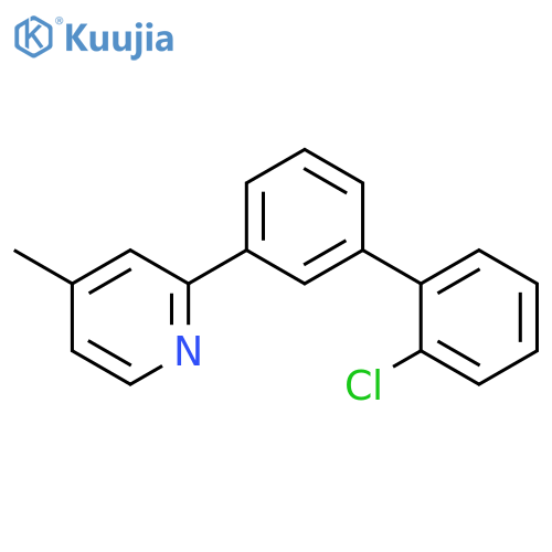 PYRIDINE, 2-(2'-CHLORO[1,1'-BIPHENYL]-3-YL)-4-METHYL- structure