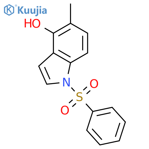 1H-Indol-4-ol, 5-methyl-1-(phenylsulfonyl)- structure