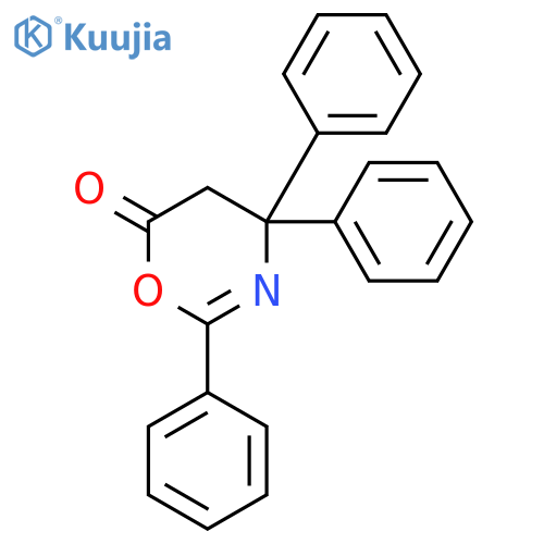 6H-1,3-OXAZIN-6-ONE, 4,5-DIHYDRO-2,4,4-TRIPHENYL- structure