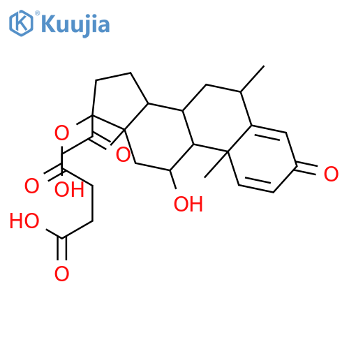 6a-Methyl Prednisolone 17-Hemisuccinate structure