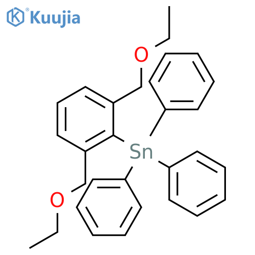 Stannane, [2,6-bis(ethoxymethyl)phenyl]triphenyl- structure