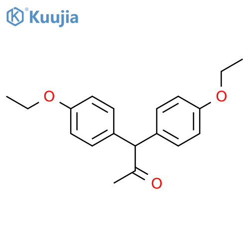 2-Propanone,1,1-bis(4-ethoxyphenyl)- structure
