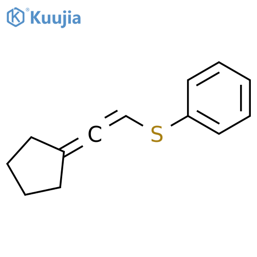 Benzene, [(cyclopentylideneethenyl)thio]- structure