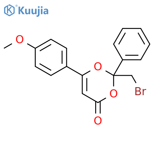 4H-1,3-Dioxin-4-one, 2-(bromomethyl)-6-(4-methoxyphenyl)-2-phenyl- structure